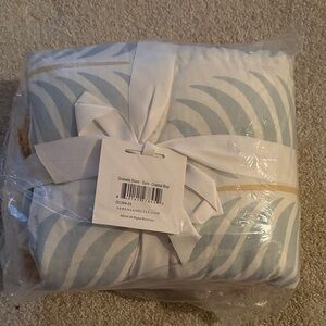 Serena & Lily Granada Coastal Blue and White Euro Pillow Sham